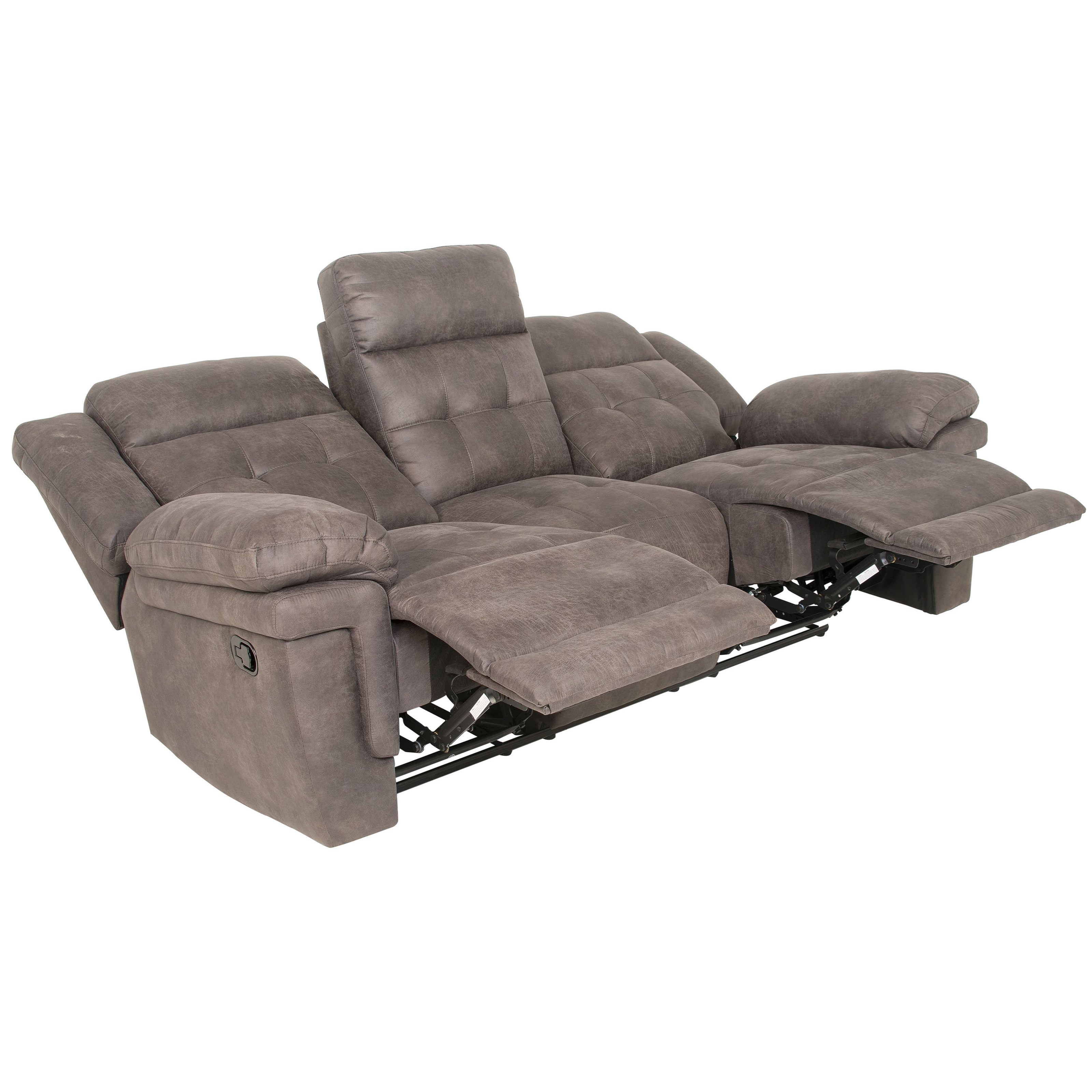 Tufted sales recliner sofa